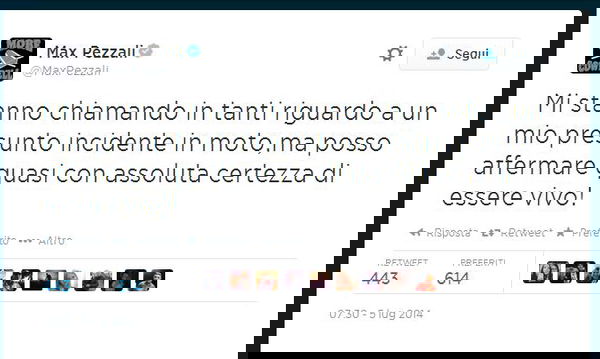 Hanno ucciso Max Pezzali, chi sia stato non si sa…