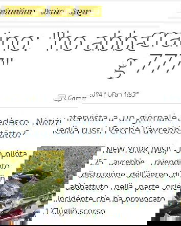 Il pilota ucraino e le bufale sul web