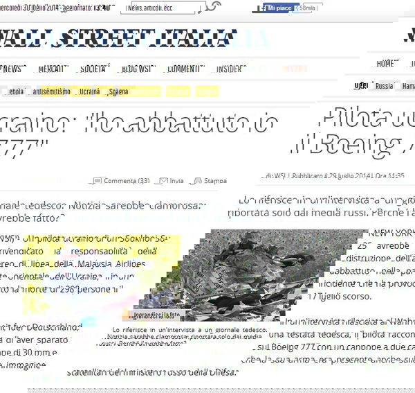 Il pilota ucraino e le bufale sul web