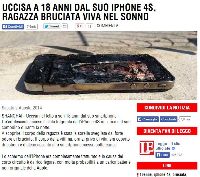 IPhone esplosivo in Cina? article-post