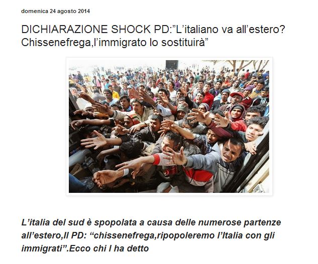 L’italiano va all’estero? Chissenefrega, l’immigrato lo sostituirà article-post