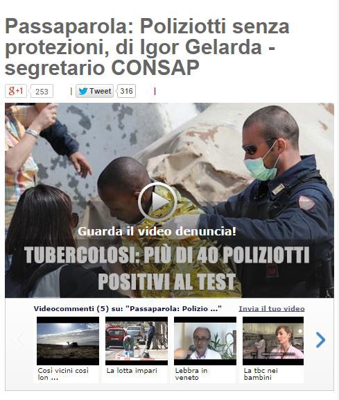 Allarme TBC tra i poliziotti? article-post