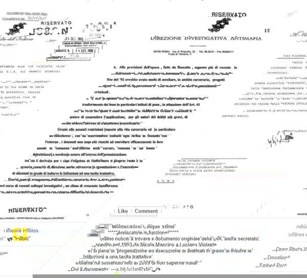 I declassificati della DIA e gli apriscatole in funzione