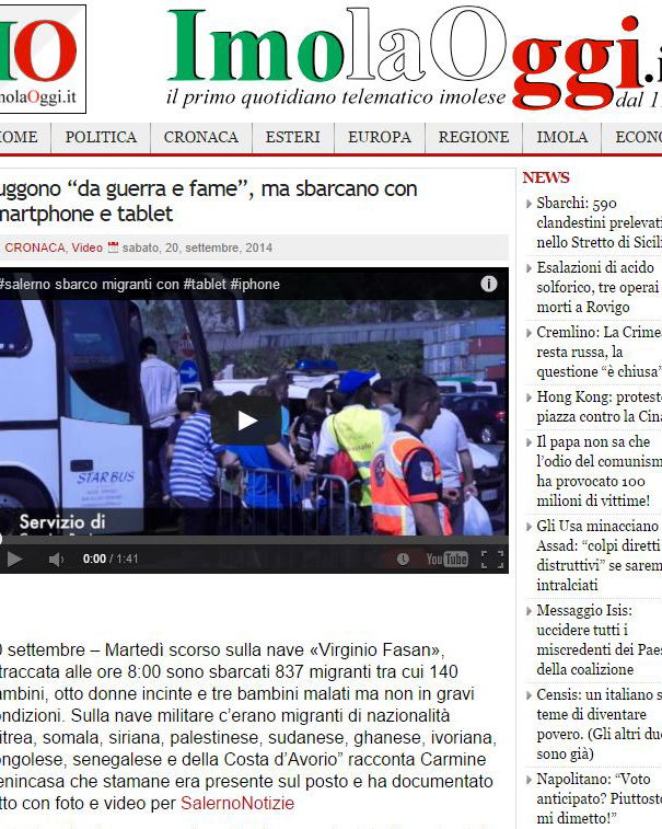 Fuggono dalla guerra con tablet e smartphone article-post