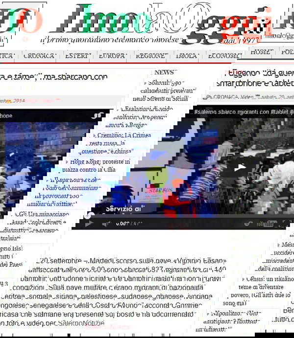 Fuggono dalla guerra con tablet e smartphone