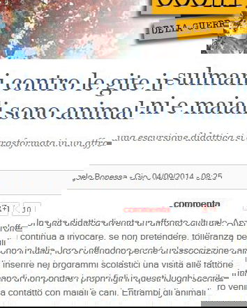 Lorenzo Croce e i musulmani “contro le gite”