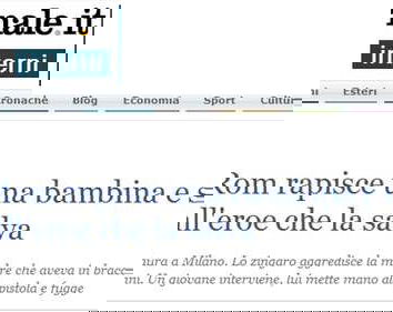 Zingari che rapiscono bambini?