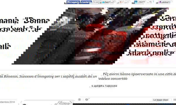 La Shariah Polizei tedesca