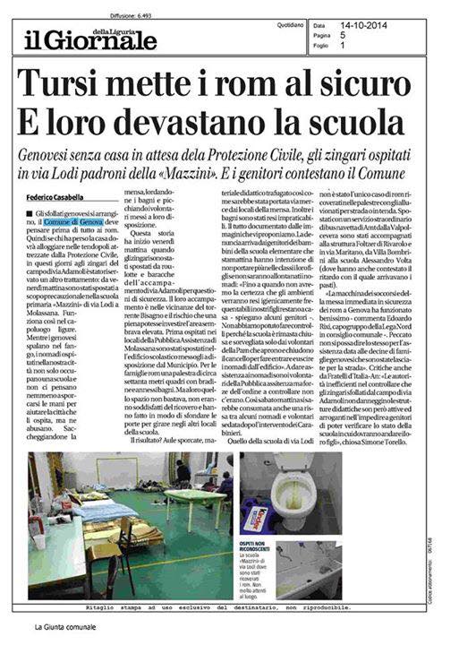 Le bufale di genova: I rom e la scuola di Via Lodi