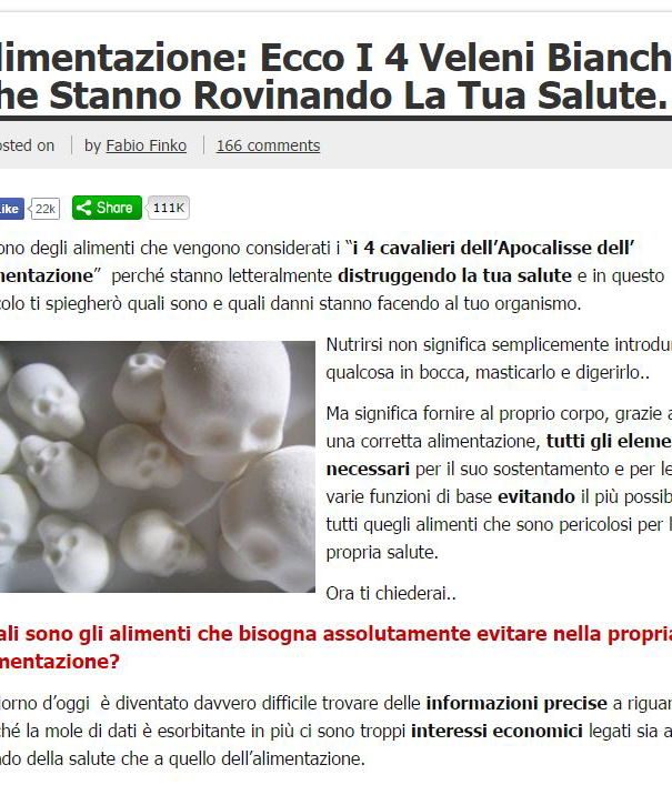 I 4 veleni bianchi che rovinano la tua salute? article-post