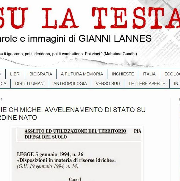 Gianni Lannes, il progetto pioggia e gli uTonti article-post