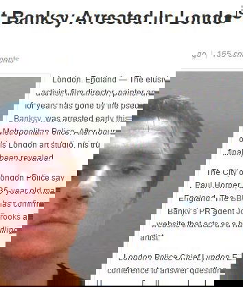 Banksy, arrestato? No è Bufala!