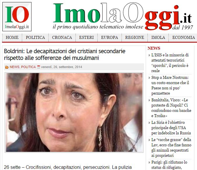 Le decapitazioni dei cristiani secondarie rispetto alle sofferenze dei musulmani article-post