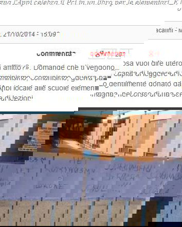 A lezione di comunismo alle elementari?