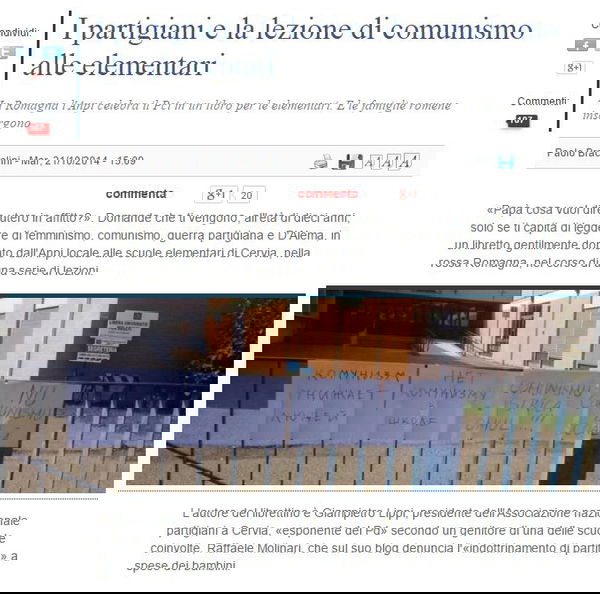 A lezione di comunismo alle elementari?