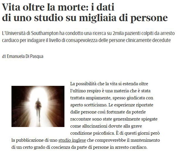 Vita dopo la morte? article-post