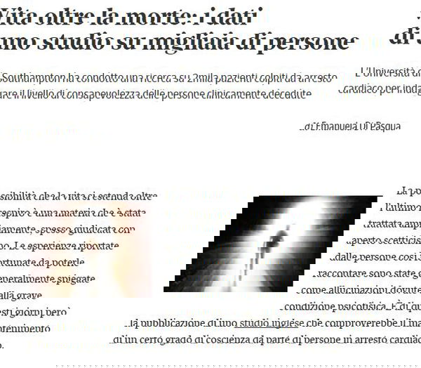 Vita dopo la morte?