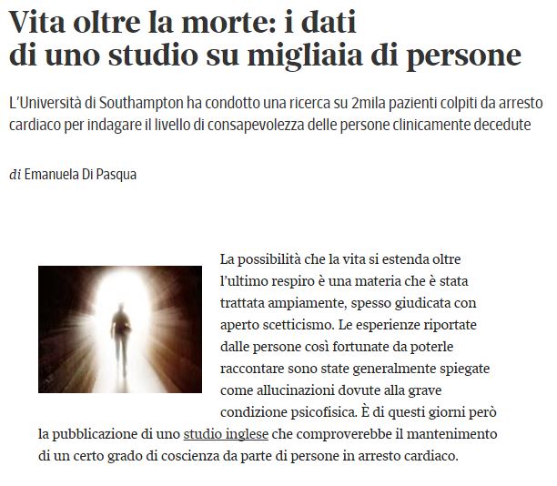 Vita dopo la morte? article-post