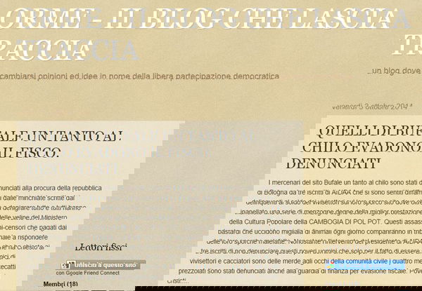 Top ten di BUTAC, 5 ottobre 2014