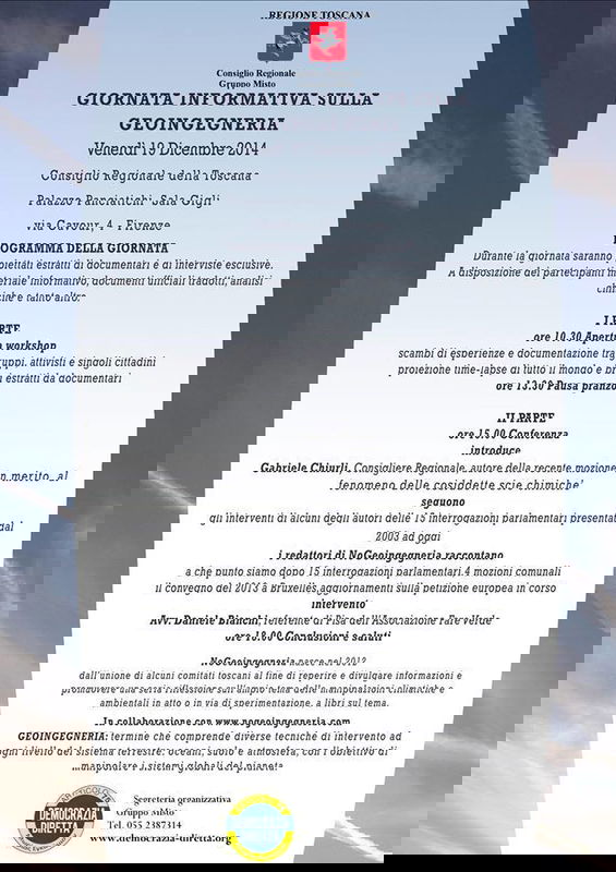 La Regione Toscana e la GeoIngegneria