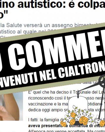 Autismo e vaccini: no comment.