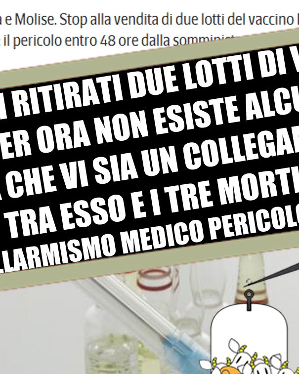 Il vaccino ritirato e l’allarmismo senza controllo article-post