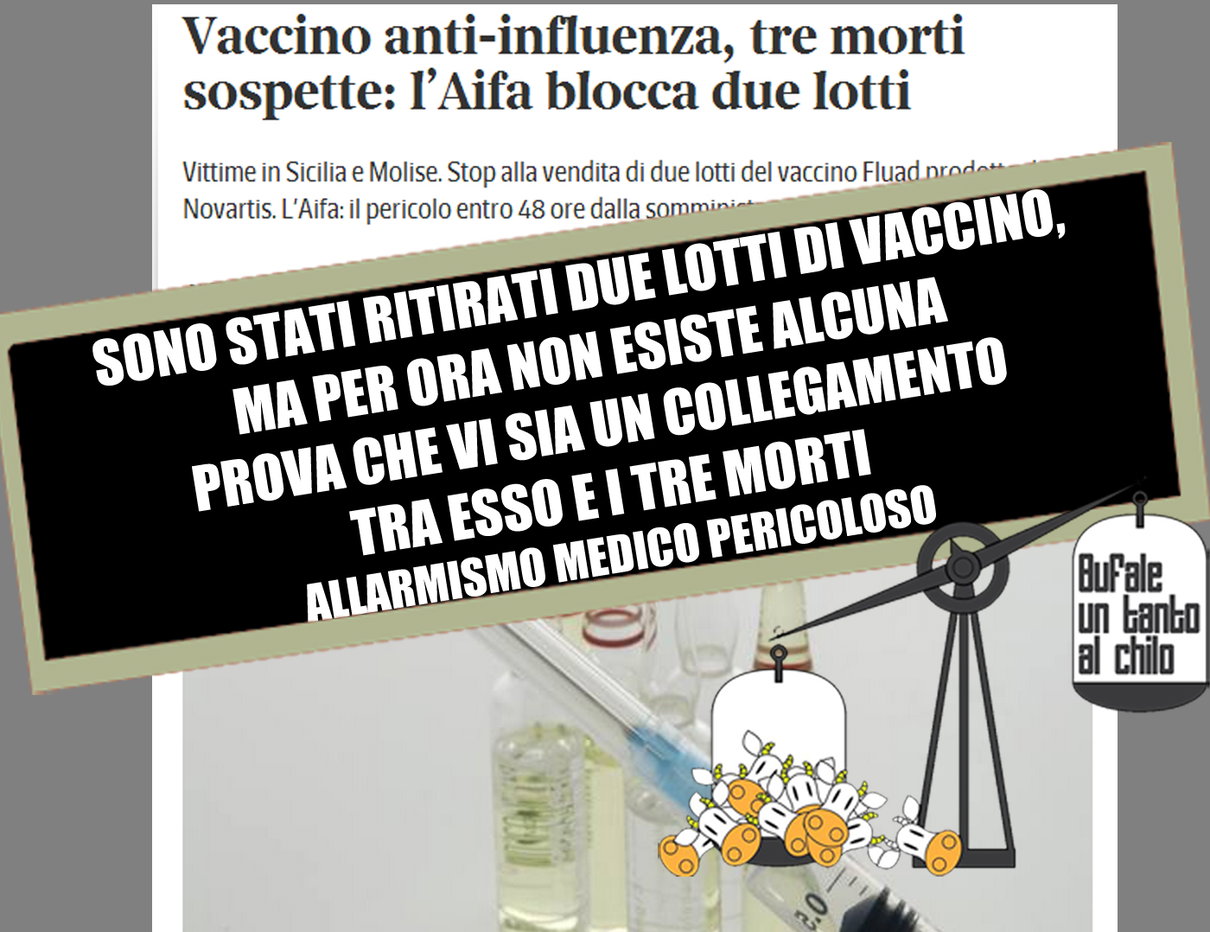 Il vaccino ritirato e l’allarmismo senza controllo article-post