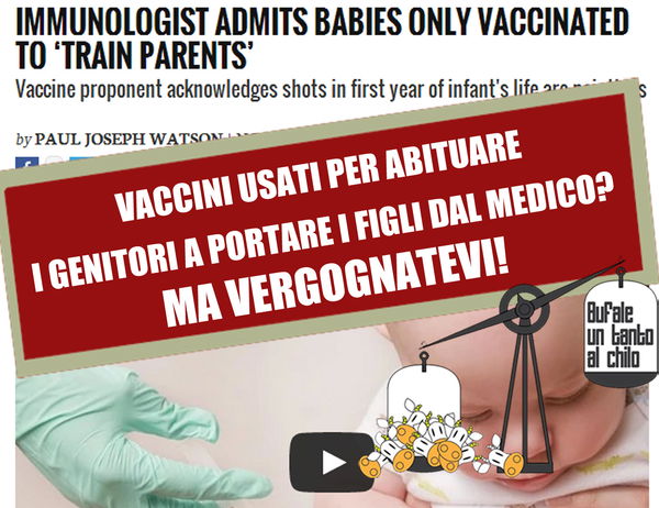Bambini vaccinati per “addomesticare” i genitori?