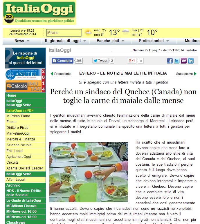 La carne di maiale, un sindaco canadese e i musulmani article-post