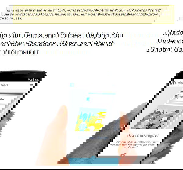 Facebook  sta aggiornando le linee guida…