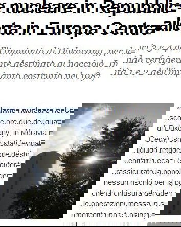 Incidente nucleare in Europa?