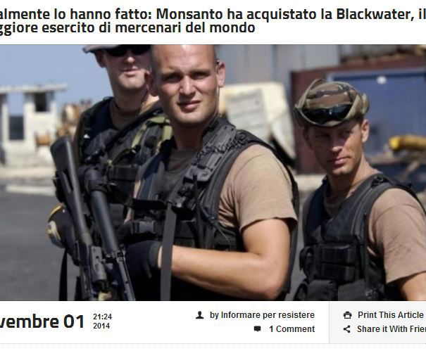 Monsanto e Blackwater? article-post