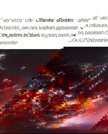 E verranno tre (o sei) giorni di buio…