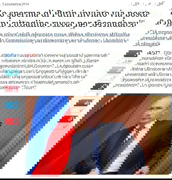 Lo sperma di Putin e le fonti autorevoli article-post