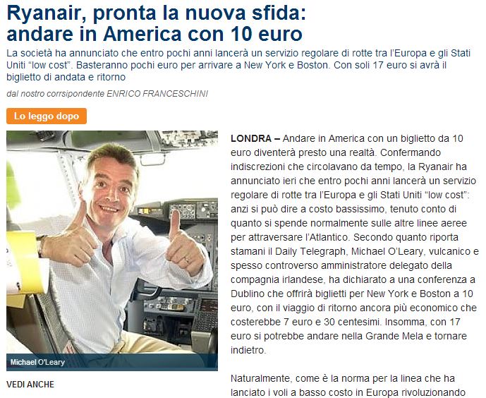 Voliamo negli States su Ryanair con 10 euro! article-post