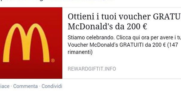 Voucher GRATUITI McDonald’s? article-post