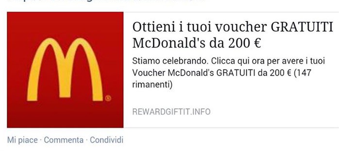 Voucher GRATUITI McDonald’s? article-post
