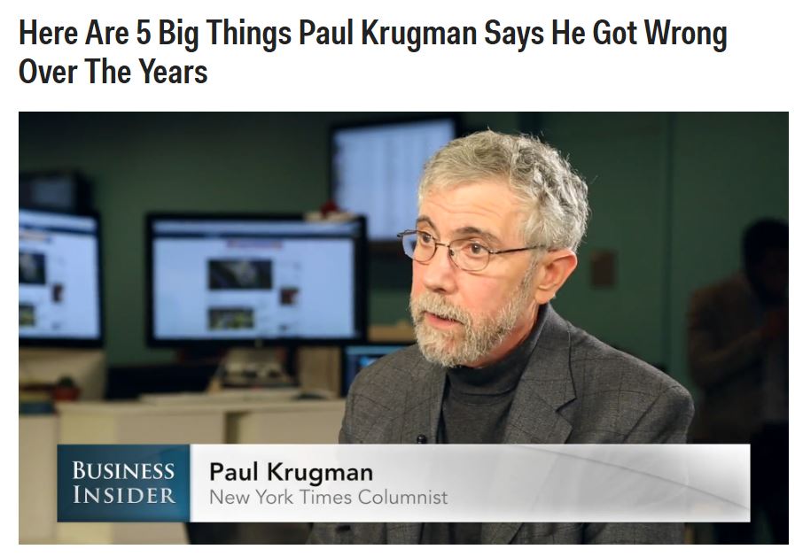 Paul Krugman e le previsioni errate article-post