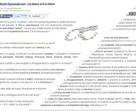 Ancora depenalizzazioni, e disinformazione! article-post