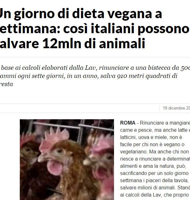 Un giorno da vegano? article-post