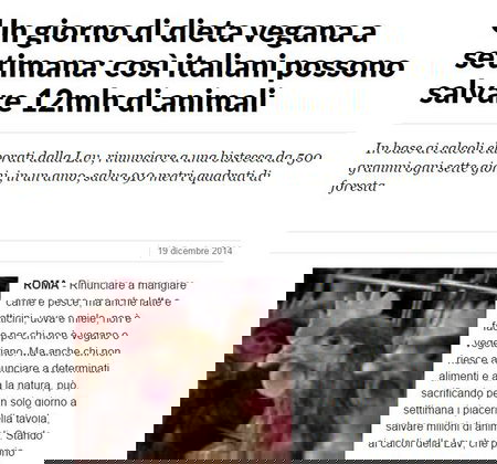 Un giorno da vegano? article-post