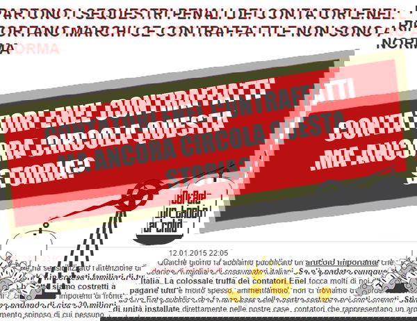 Contatori Enel contraffatti?