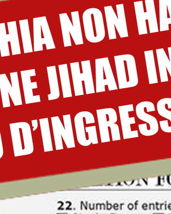 Motivo della visita: “Jihad in Siria”