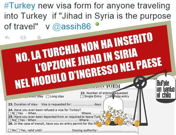 Motivo della visita: “Jihad in Siria”