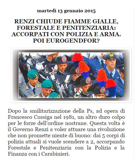 Renzi chiude le fiamme gialle?