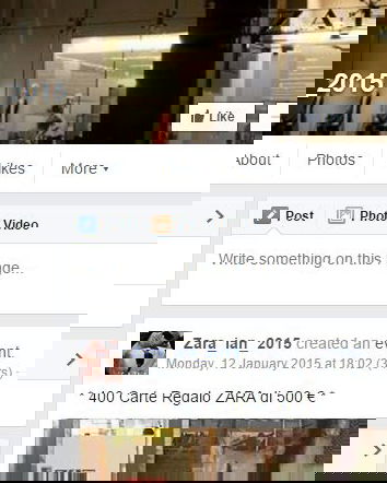 ZARA e le 400 carte regalo