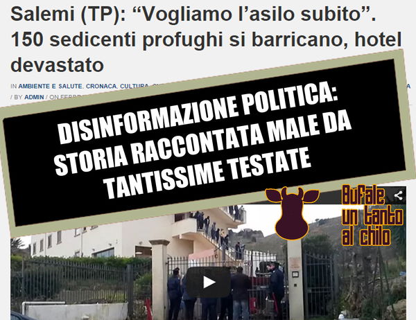 I 150 immigrati che protestano a Salemi