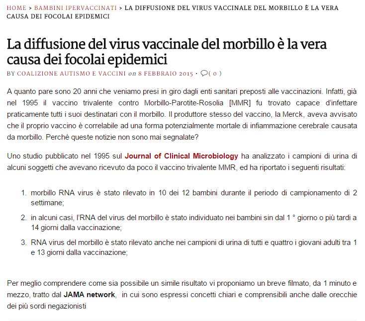 Il morbillo e i focolai epidemici article-post
