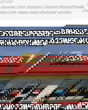 McDonald e le vaccinazioni?