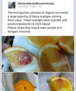 Arance infettate con HIV?